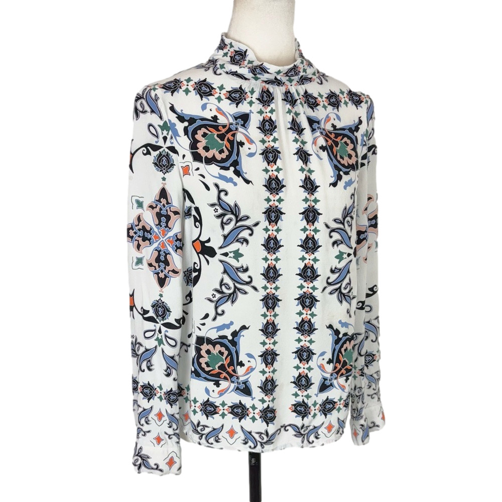 Warehouse boho print blouse